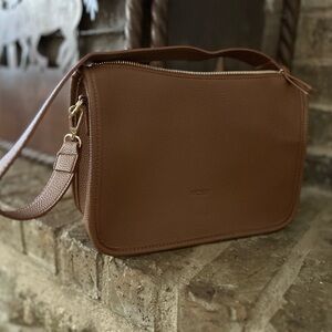 Brown Leather Shoulder Bag